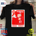 Top Mike Trout 27 Los Angeles Angels Baseball Card - Adult & Kids T-Shirts, Sweatshirts & Hoodies apparel design preview 1