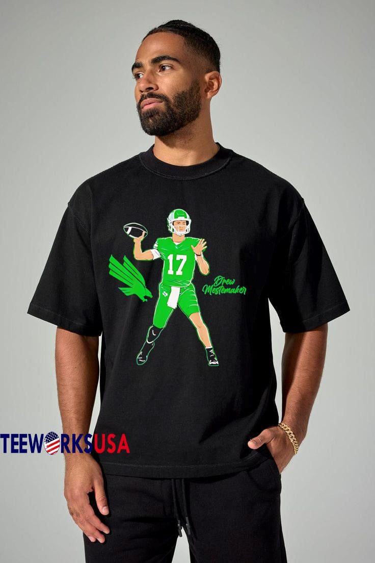 Top North Texas Football drew mestemaker superstar - Adult & Kids T-Shirts, Sweatshirts & Hoodies apparel design preview 1