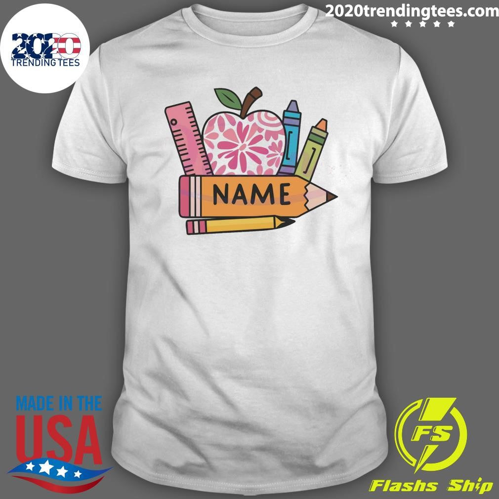 Top Personalized Name Kids Back To School - Adult & Kids T-Shirts, Sweatshirts & Hoodies apparel design preview 1