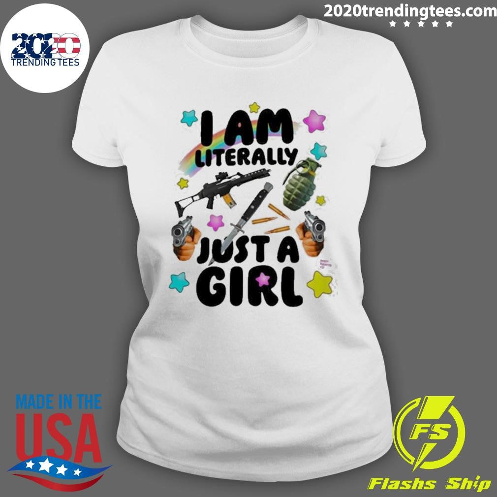 Top Premium Teen Hearts I Am Literally Just A Girl - Adult & Kids T-Shirts, Sweatshirts & Hoodies apparel design preview 3
