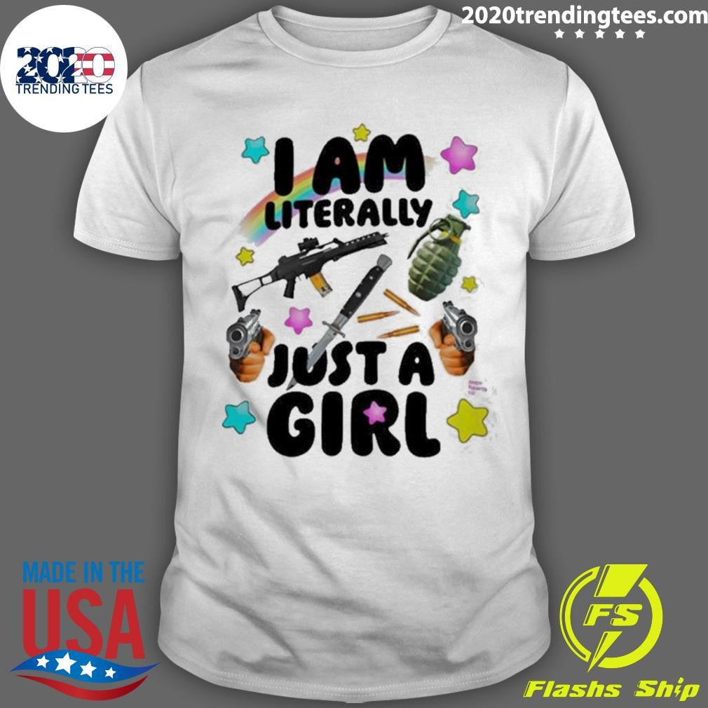 Top Premium Teen Hearts I Am Literally Just A Girl - Adult & Kids T-Shirts, Sweatshirts & Hoodies apparel design preview 1
