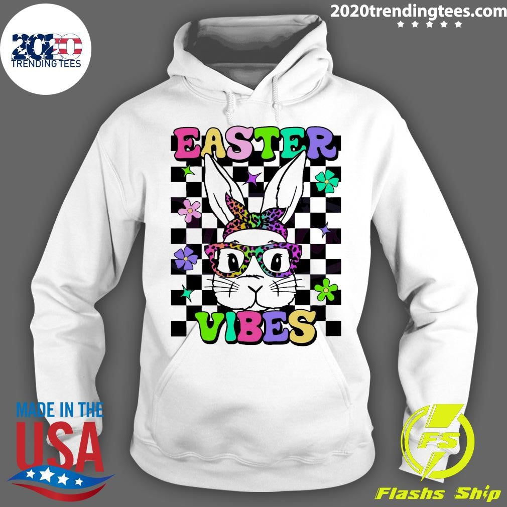 Top Retro Bunny Glasses Easter Vibes - Adult & Kids T-Shirts, Sweatshirts & Hoodies apparel design preview 2