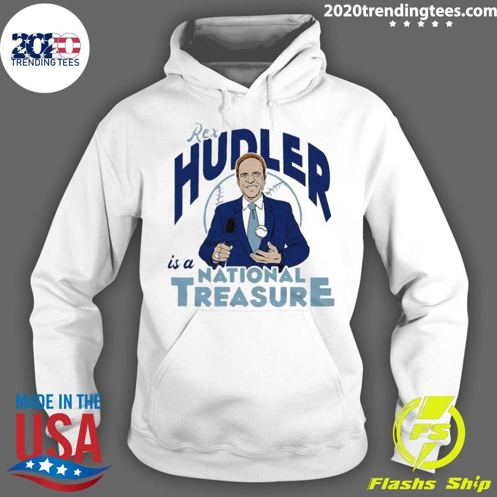 Top Rex Hudler Is A National Treasure - Adult & Kids T-Shirts, Sweatshirts & Hoodies apparel design preview 2