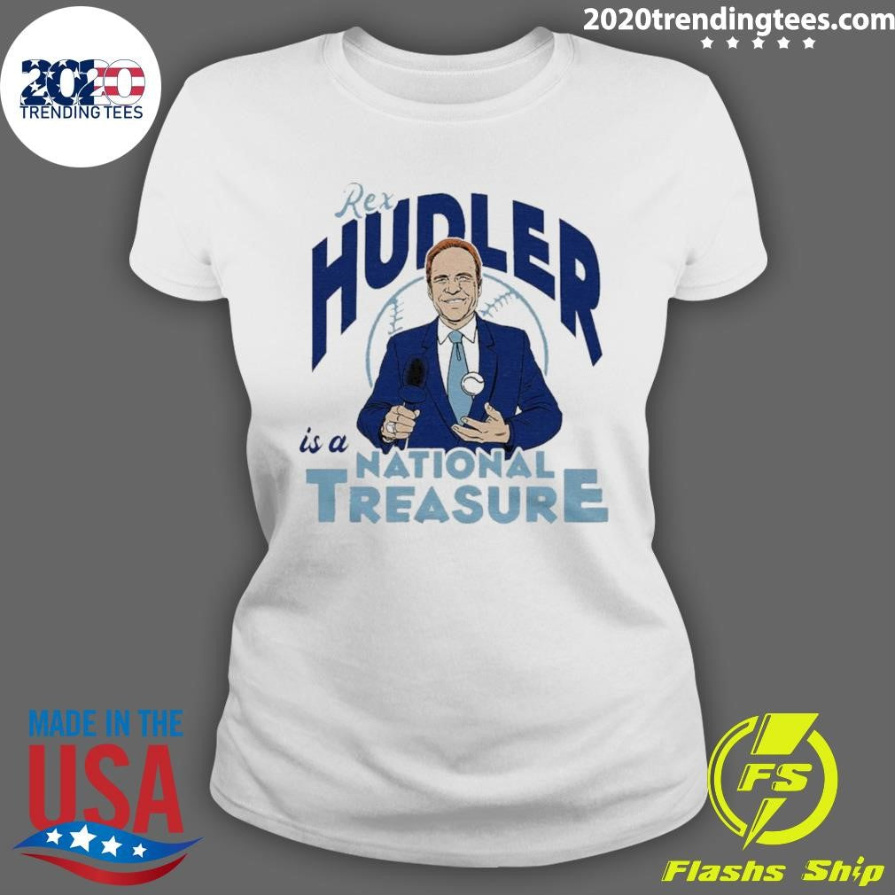 Top Rex Hudler Is A National Treasure - Adult & Kids T-Shirts, Sweatshirts & Hoodies apparel design preview 3