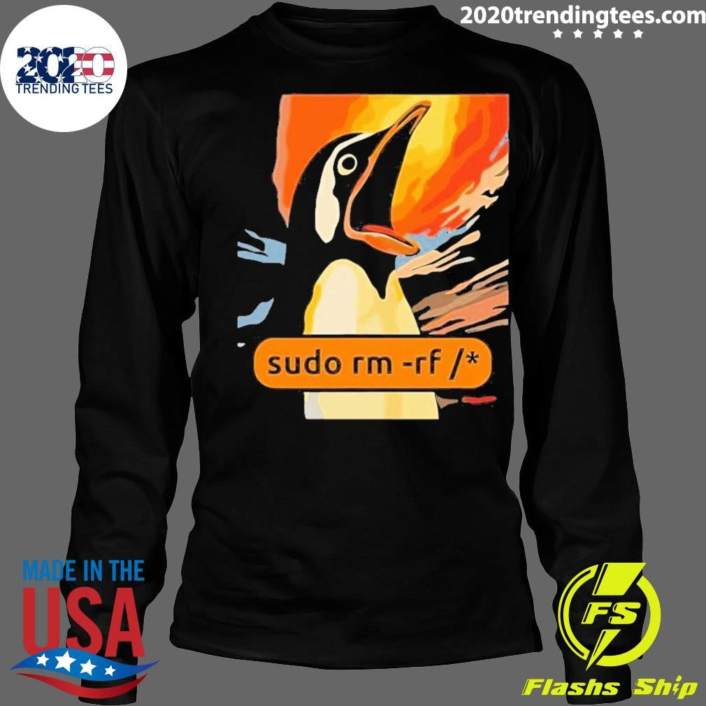 Top Screaming Tux Linux Sudo Rm Rf - Adult & Kids T-Shirts, Sweatshirts & Hoodies apparel design preview 4
