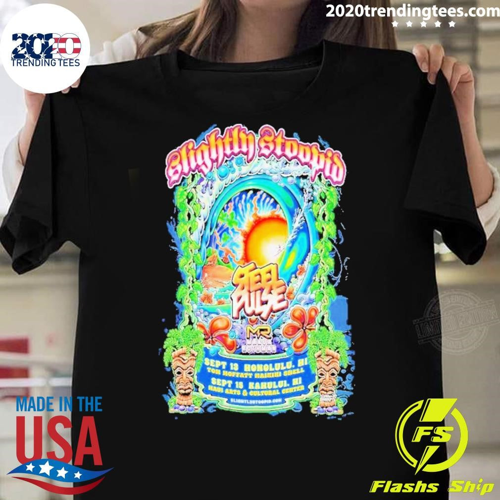 Top Slightly Stoopid Sep 13-15 2024 Hawaii Poster - Adult & Kids T-Shirts, Sweatshirts & Hoodies apparel design preview 1