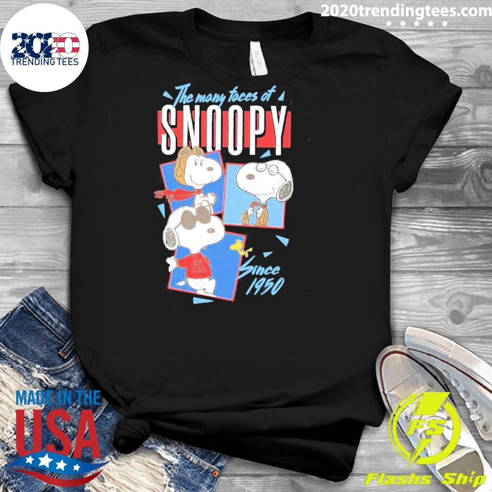 Top Snoopy And Woodstock The Many Faces Of Since 1950 - Adult & Kids T-Shirts, Sweatshirts & Hoodies apparel design preview 3