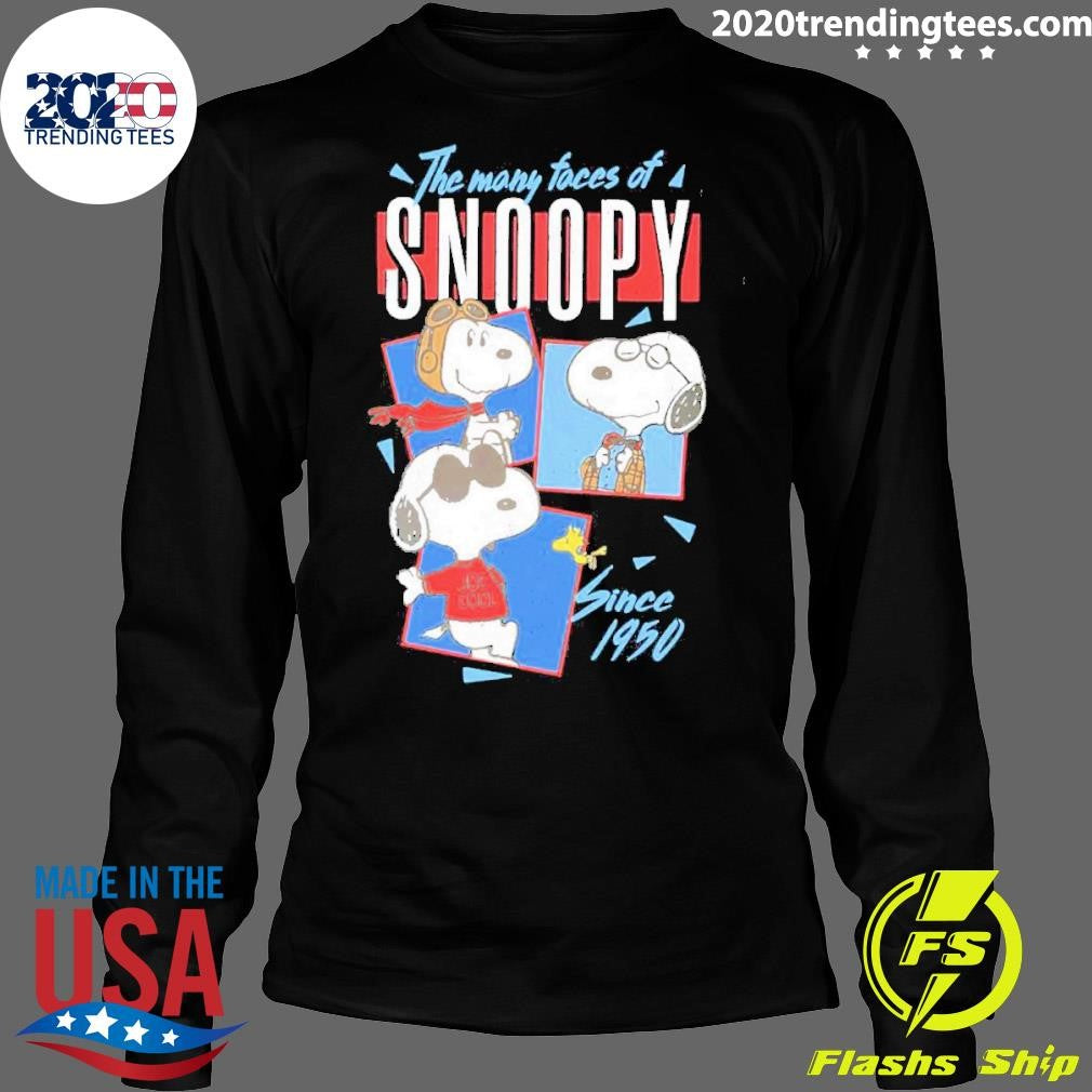 Top Snoopy And Woodstock The Many Faces Of Since 1950 - Adult & Kids T-Shirts, Sweatshirts & Hoodies apparel design preview 4