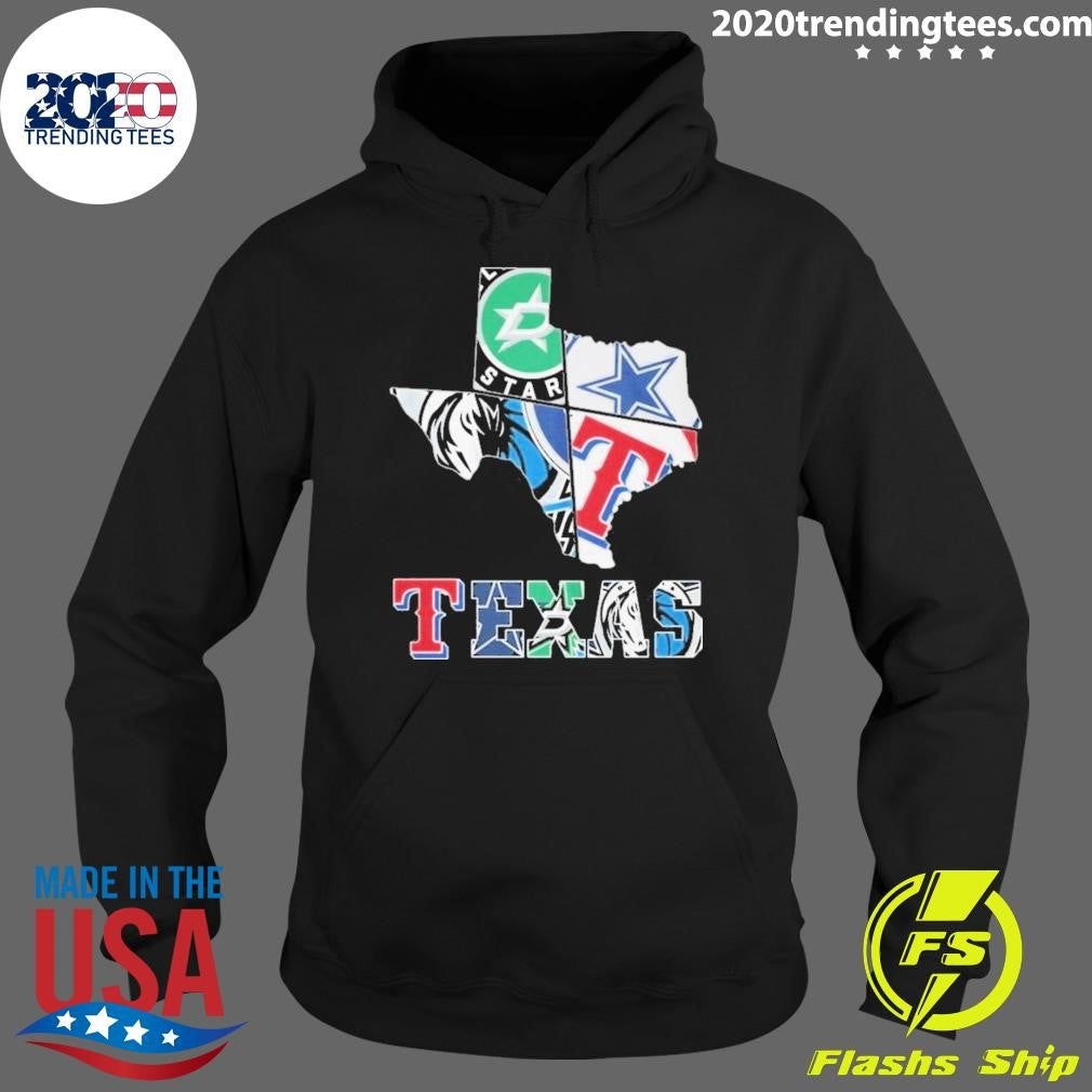 Top Sports Teams Dallas Stars Mavericks Houston - Adult & Kids T-Shirts, Sweatshirts & Hoodies apparel design preview 2