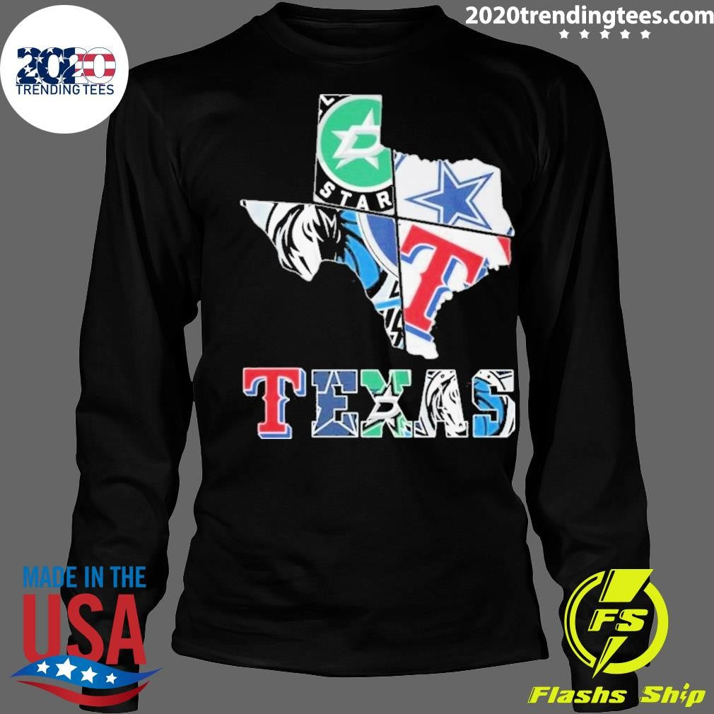 Top Sports Teams Dallas Stars Mavericks Houston - Adult & Kids T-Shirts, Sweatshirts & Hoodies apparel design preview 4