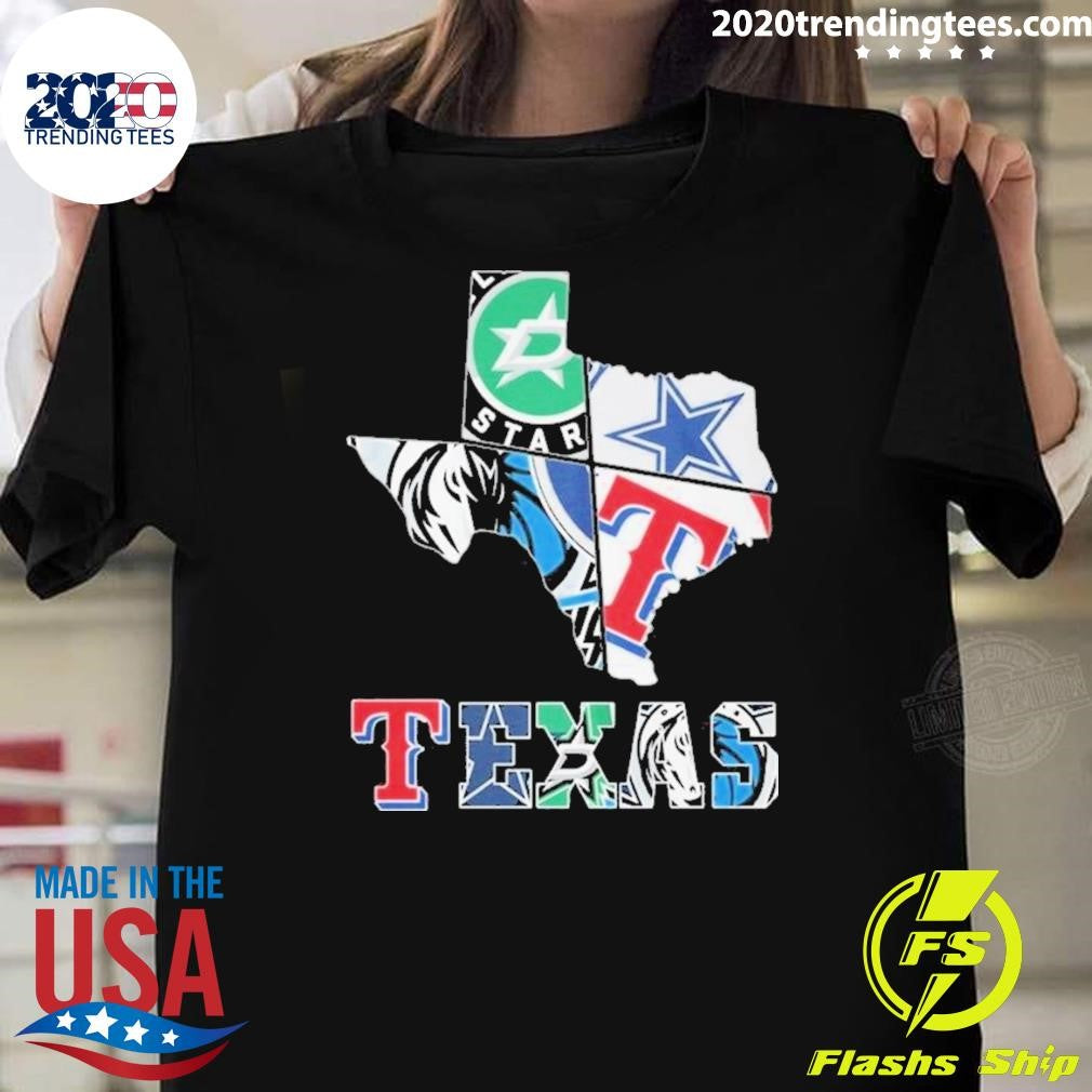 Top Sports Teams Dallas Stars Mavericks Houston - Adult & Kids T-Shirts, Sweatshirts & Hoodies apparel design preview 1