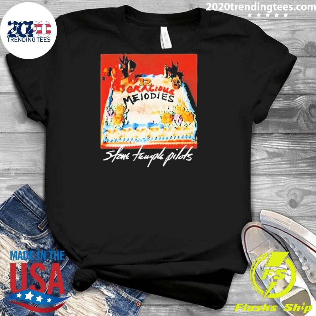 Top Stone Temple Pilots 12 Gracious Melodies 30th - Adult & Kids T-Shirts, Sweatshirts & Hoodies apparel design preview 3