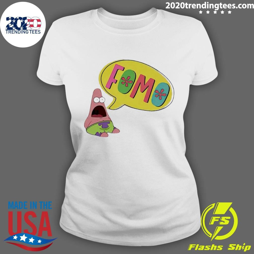 Top Surprised Patrick Fomo - Adult & Kids T-Shirts, Sweatshirts & Hoodies apparel design preview 3