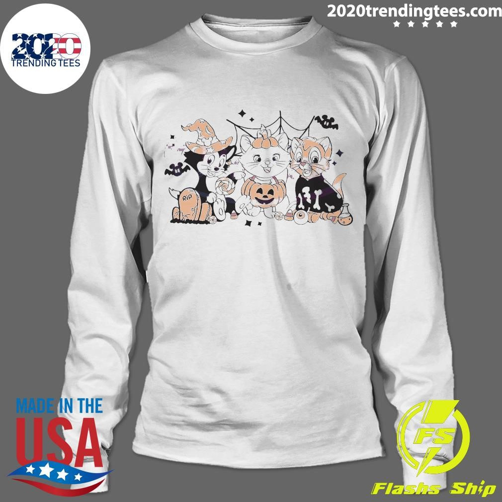 Top The Aristocats Marie Toulouse Berlioz Pumpkin - Adult & Kids T-Shirts, Sweatshirts & Hoodies apparel design preview 4