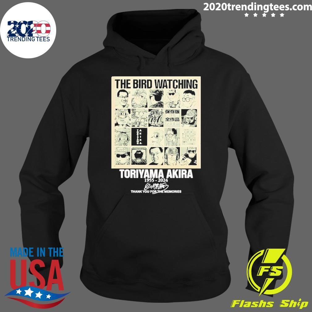 Top The Bird Watching Toriyama Akira 1955-2024 Thank - Adult & Kids T-Shirts, Sweatshirts & Hoodies apparel design preview 2