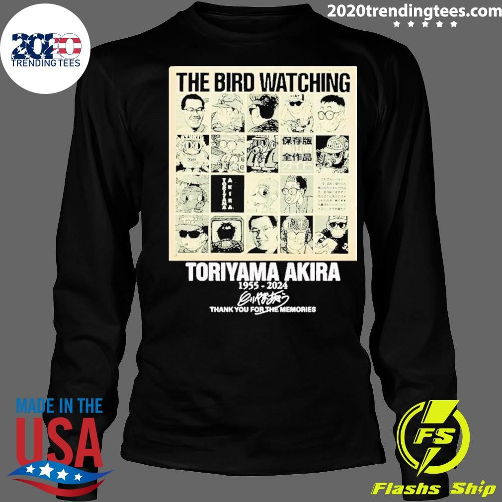 Top The Bird Watching Toriyama Akira 1955-2024 Thank - Adult & Kids T-Shirts, Sweatshirts & Hoodies apparel design preview 4