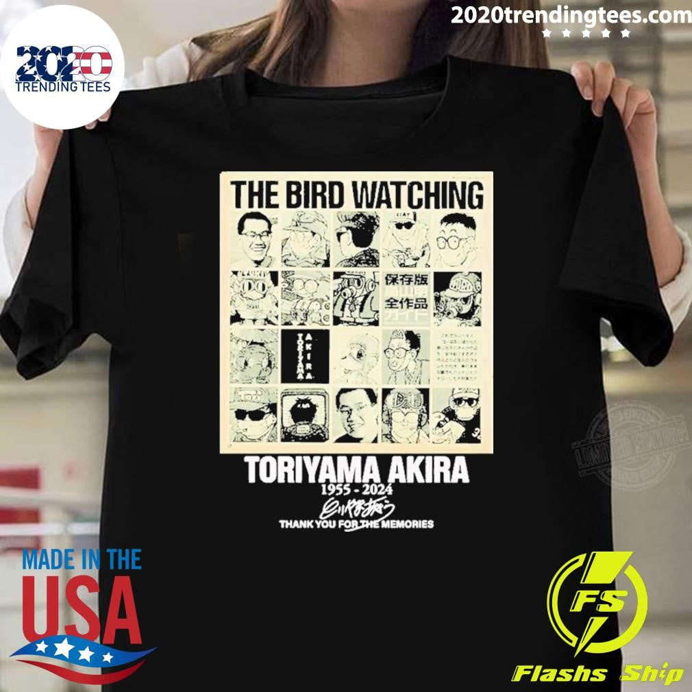 Top The Bird Watching Toriyama Akira 1955-2024 Thank - Adult & Kids T-Shirts, Sweatshirts & Hoodies apparel design preview 1