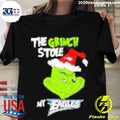 Top The Grinch Stole My Eagles Christmas - Adult & Kids T-Shirts, Sweatshirts & Hoodies apparel design preview 1