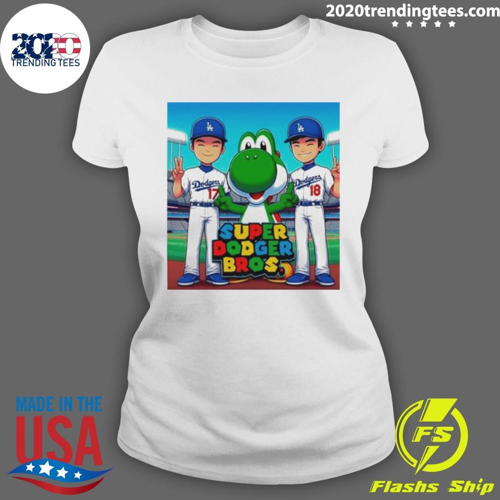 Top The Super Dodger Bros - Adult & Kids T-Shirts, Sweatshirts & Hoodies apparel design preview 3