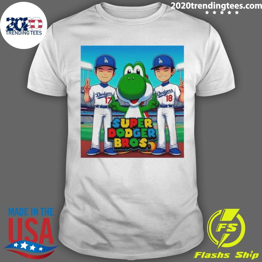 Top The Super Dodger Bros - Adult & Kids T-Shirts, Sweatshirts & Hoodies apparel design preview 1