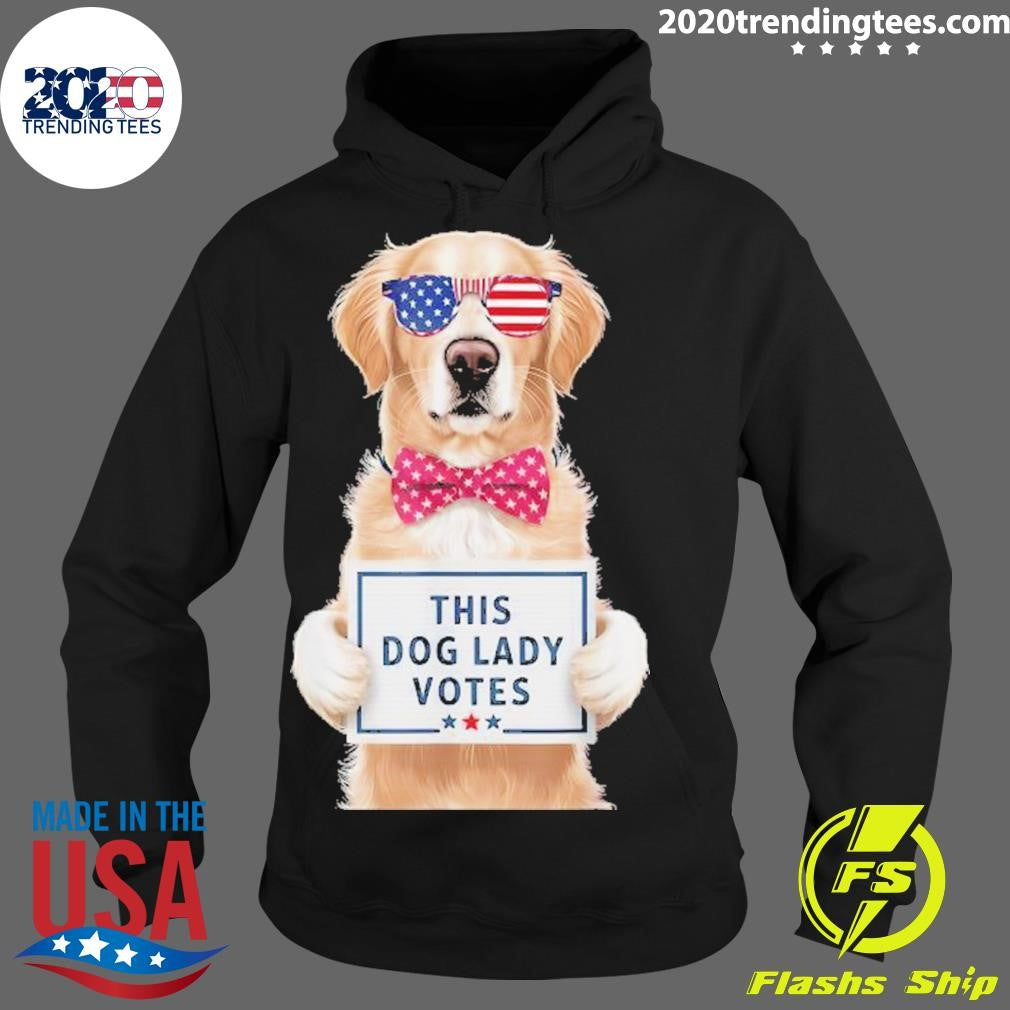 Top This Dog Lady Votes Ladies Is Cute 2024 - Adult & Kids T-Shirts, Sweatshirts & Hoodies apparel design preview 2