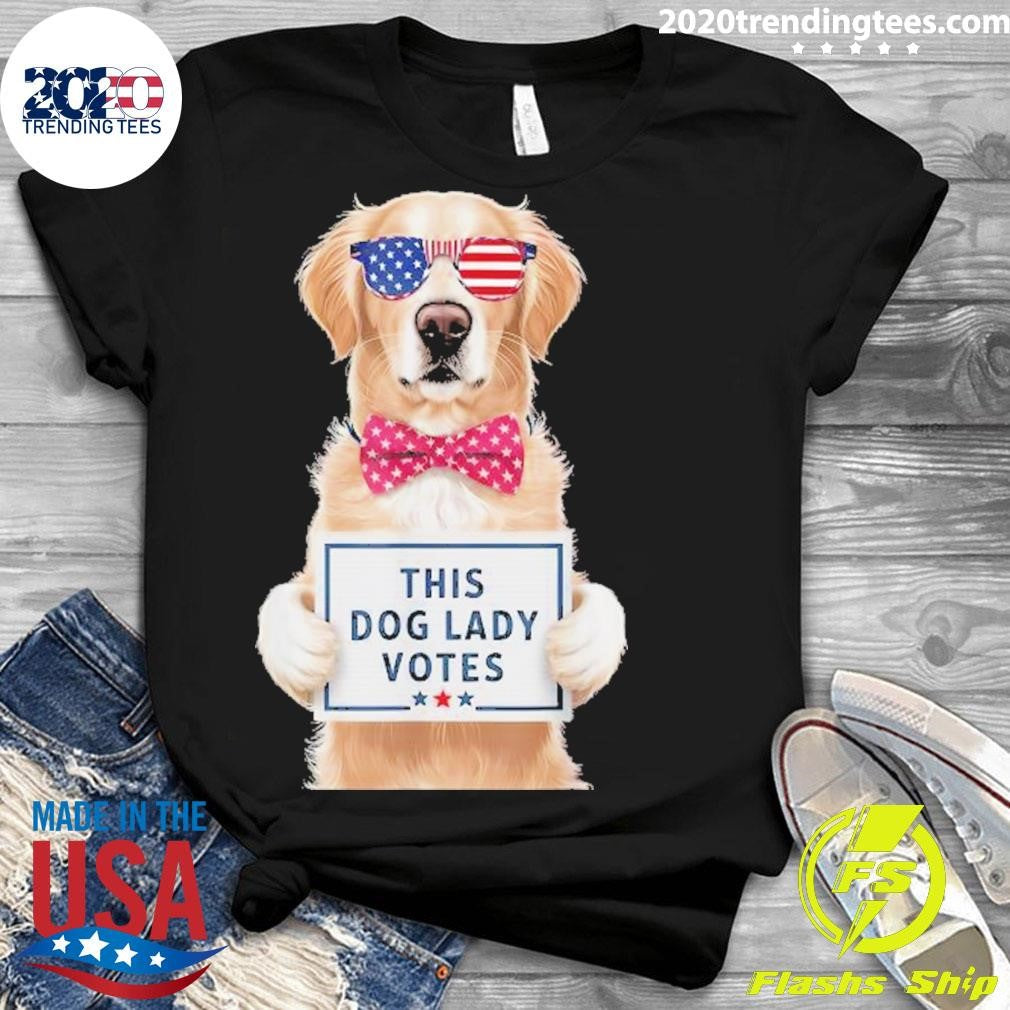 Top This Dog Lady Votes Ladies Is Cute 2024 - Adult & Kids T-Shirts, Sweatshirts & Hoodies apparel design preview 3