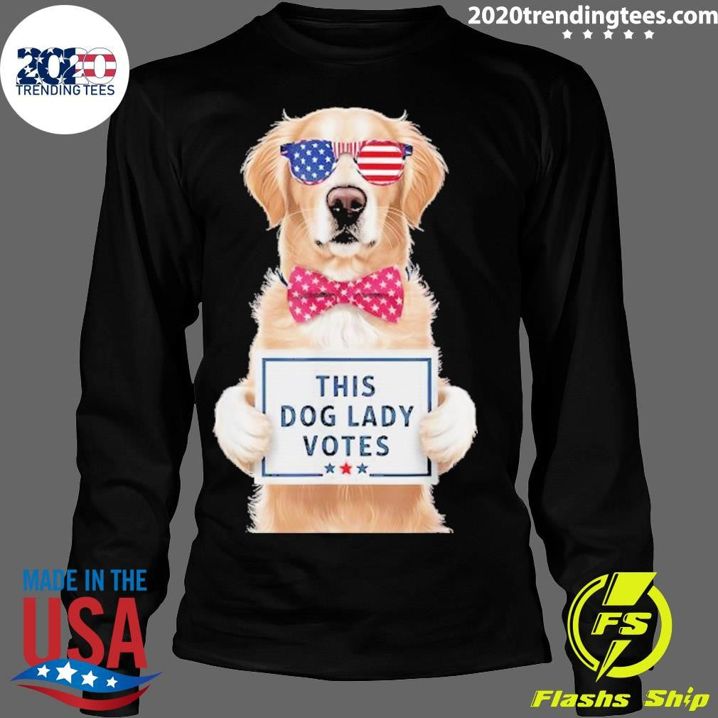 Top This Dog Lady Votes Ladies Is Cute 2024 - Adult & Kids T-Shirts, Sweatshirts & Hoodies apparel design preview 4