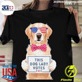 Top This Dog Lady Votes Ladies Is Cute 2024 - Adult & Kids T-Shirts, Sweatshirts & Hoodies apparel design preview 1
