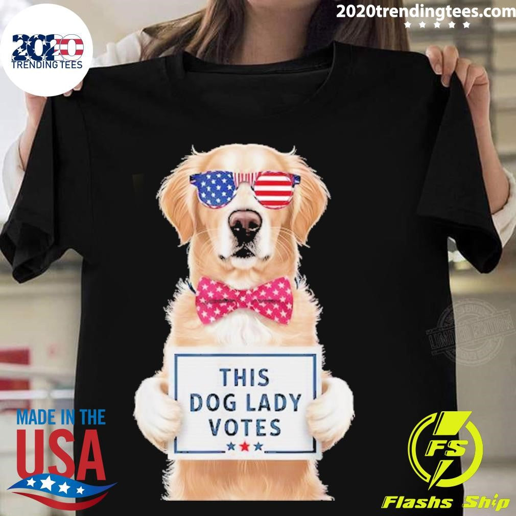 Top This Dog Lady Votes Ladies Is Cute 2024 - Adult & Kids T-Shirts, Sweatshirts & Hoodies apparel design preview 1