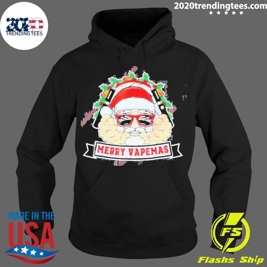 Top Vape Merry Vapemas Vaping Santa E-cigarette - Adult & Kids T-Shirts, Sweatshirts & Hoodies apparel design preview 2