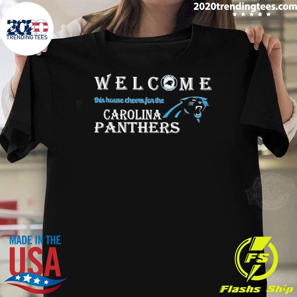 Top Welcome This House Cheers For The Carolina - Adult & Kids T-Shirts, Sweatshirts & Hoodies apparel design preview 1