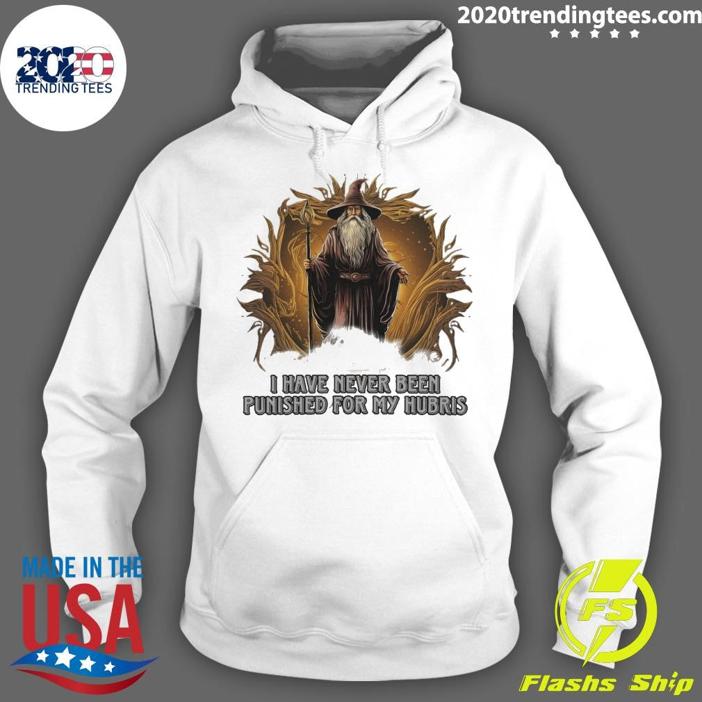 Top Wizard I Have Never Been Punished For My Hubris - Adult & Kids T-Shirts, Sweatshirts & Hoodies apparel design preview 2
