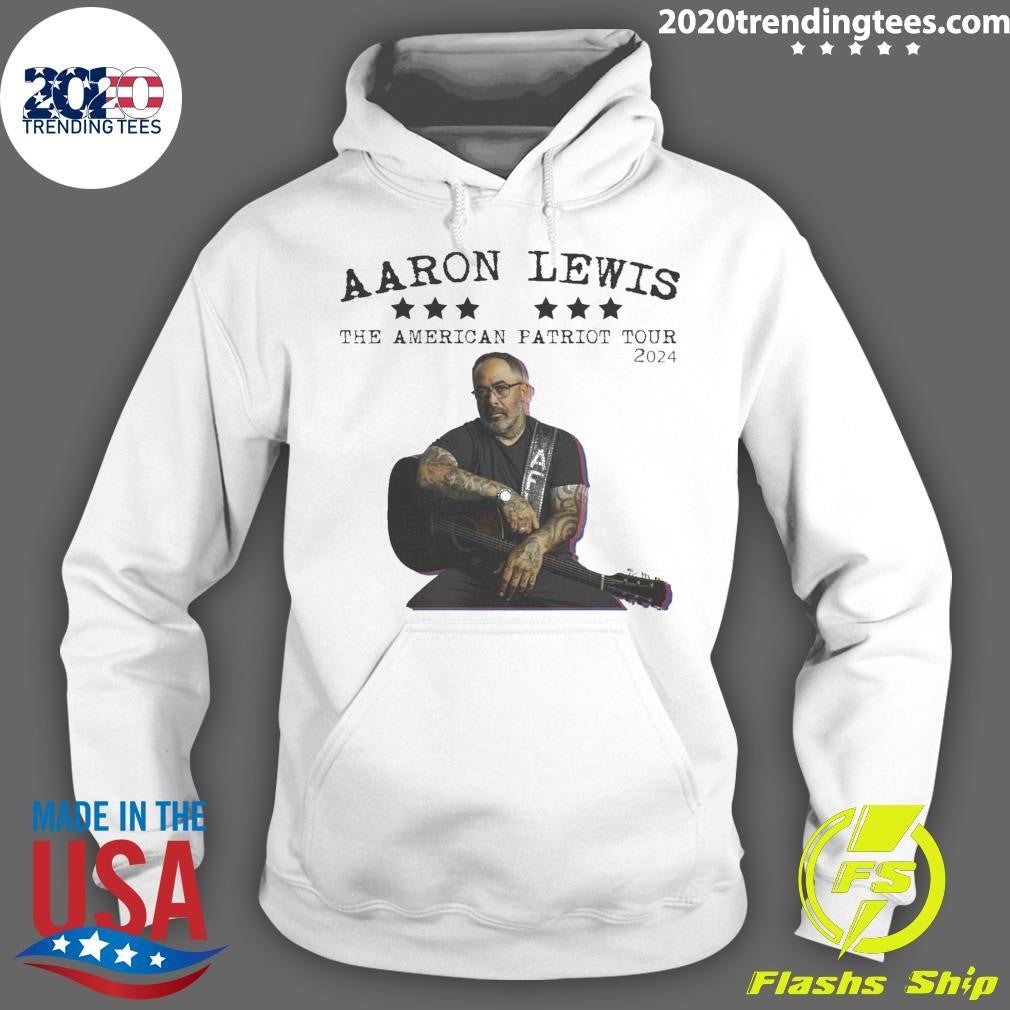 Top aaron Lewis The American Patriot 2024 Tour - Adult & Kids T-Shirts, Sweatshirts & Hoodies apparel design preview 2