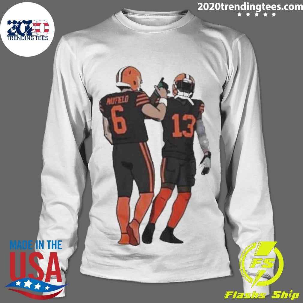 Top browns Baker Mayfield And Odell Beckham Jr - Adult & Kids T-Shirts, Sweatshirts & Hoodies apparel design preview 4