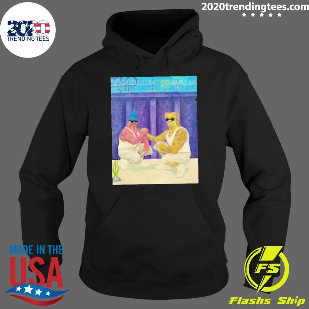 Top cholobob Spongebob And Pinhead Vato Shakin - Adult & Kids T-Shirts, Sweatshirts & Hoodies apparel design preview 2