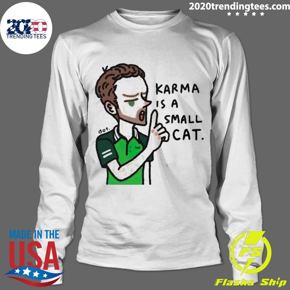 Top daniil Medvedev Karma Is A Small Cat - Adult & Kids T-Shirts, Sweatshirts & Hoodies apparel design preview 4