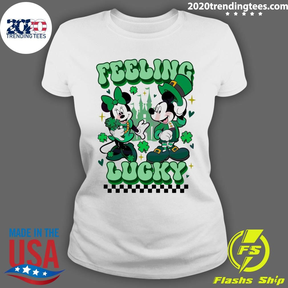 Top disney Mickey Minnie Feeling Lucky - Adult & Kids T-Shirts, Sweatshirts & Hoodies apparel design preview 3