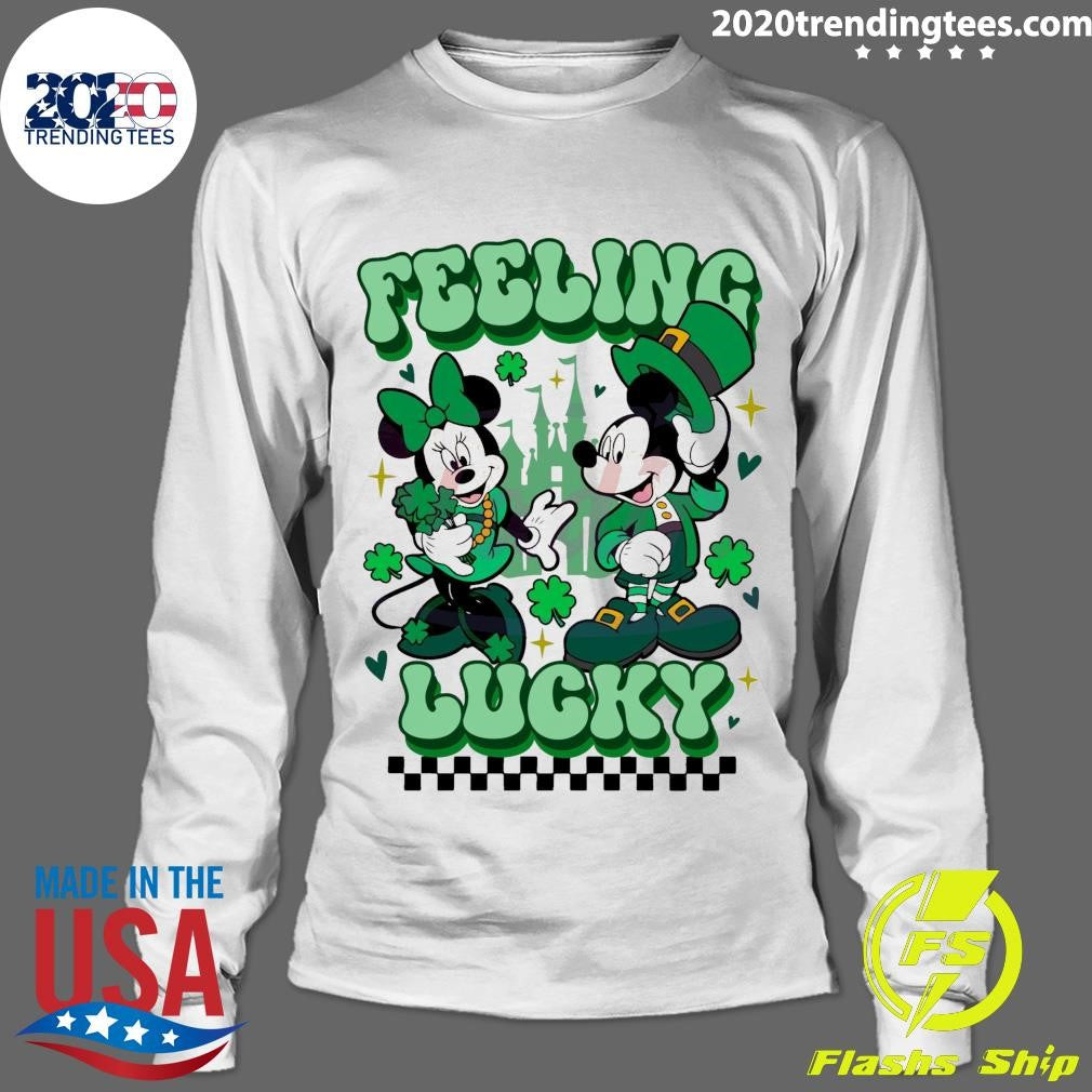 Top disney Mickey Minnie Feeling Lucky - Adult & Kids T-Shirts, Sweatshirts & Hoodies apparel design preview 4