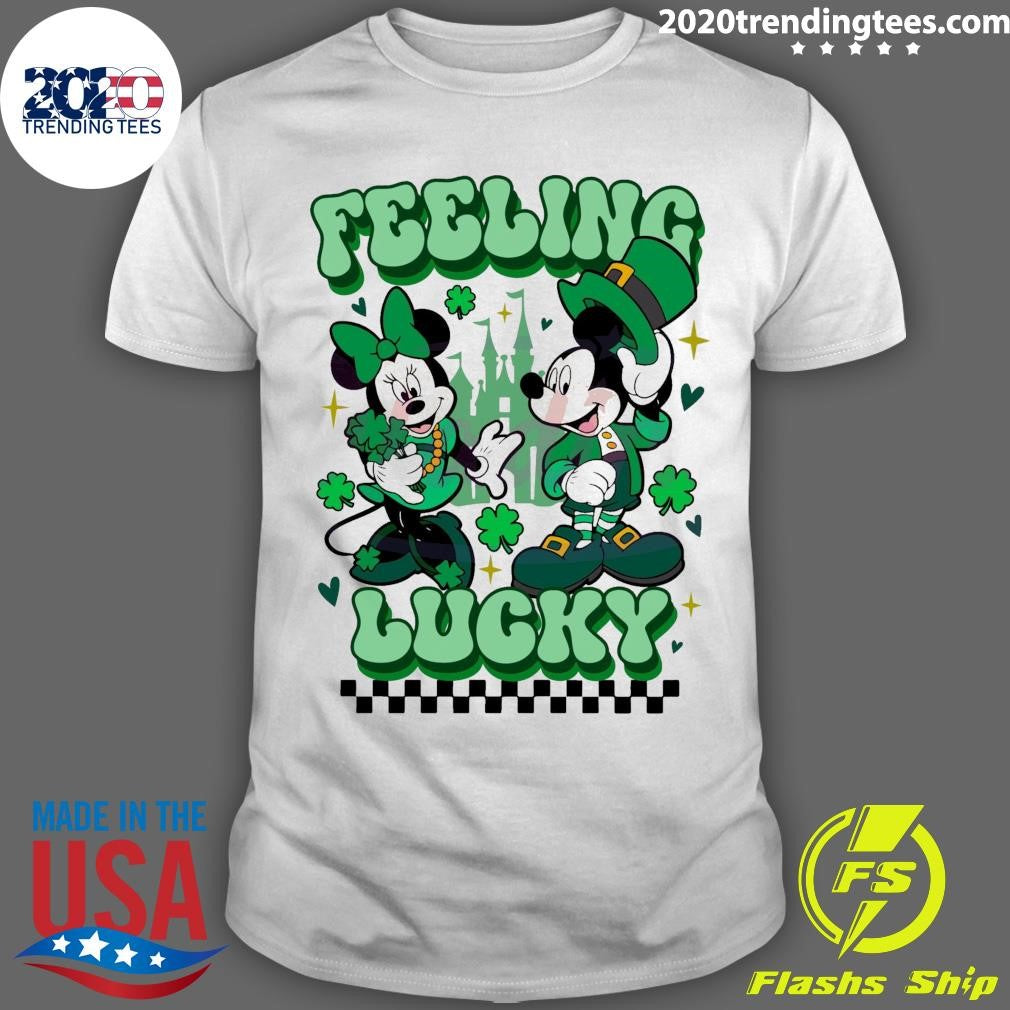 Top disney Mickey Minnie Feeling Lucky - Adult & Kids T-Shirts, Sweatshirts & Hoodies apparel design preview 1