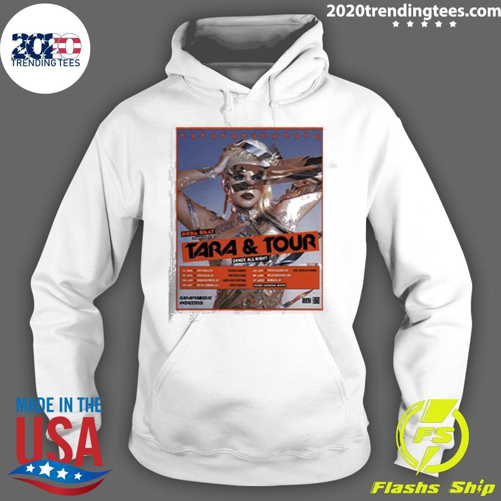 Top duda Beat Tara And Tour 2024 Dance All Night Fan - Adult & Kids T-Shirts, Sweatshirts & Hoodies apparel design preview 2