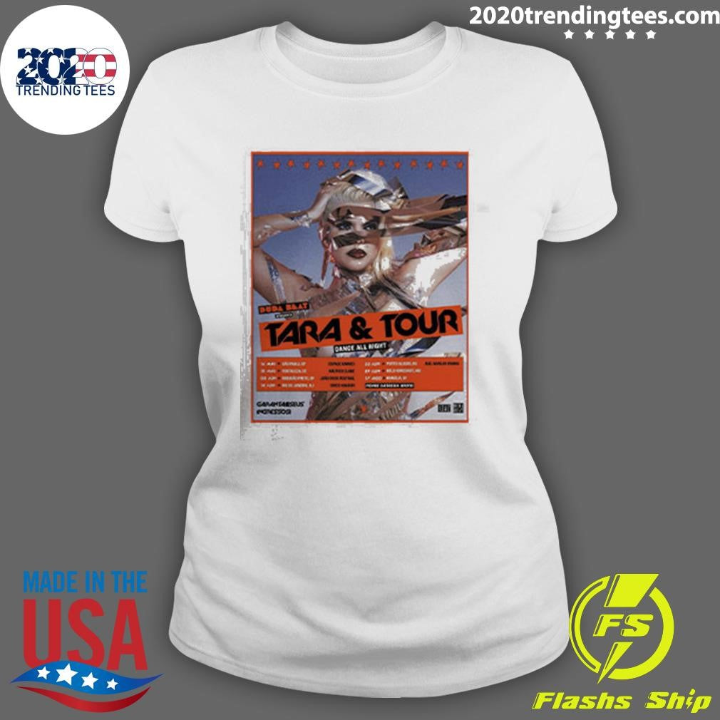 Top duda Beat Tara And Tour 2024 Dance All Night Fan - Adult & Kids T-Shirts, Sweatshirts & Hoodies apparel design preview 3
