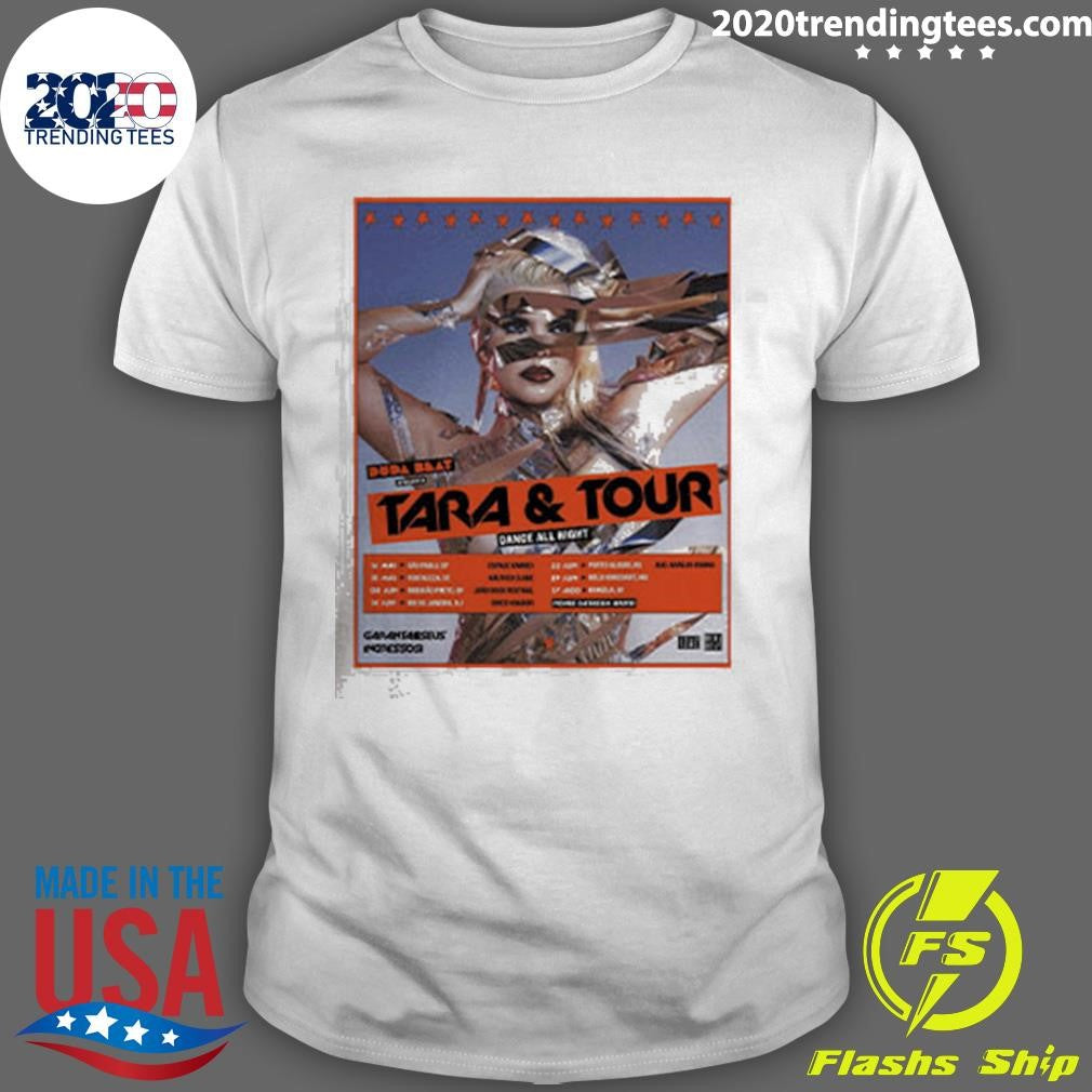 Top duda Beat Tara And Tour 2024 Dance All Night Fan - Adult & Kids T-Shirts, Sweatshirts & Hoodies apparel design preview 1