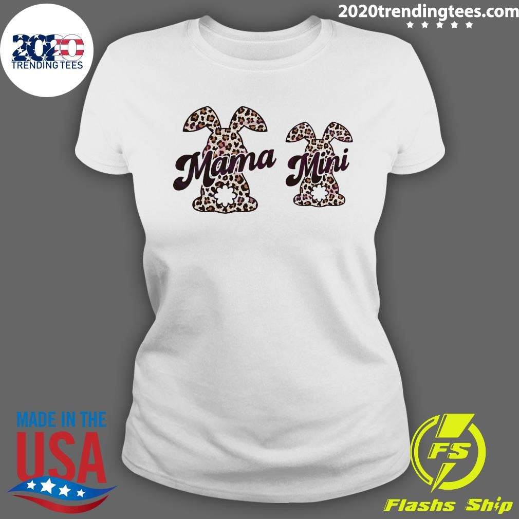 Top easter Leopard Bunny Mama Mini - Adult & Kids T-Shirts, Sweatshirts & Hoodies apparel design preview 3