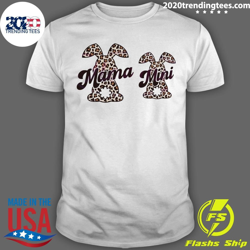 Top easter Leopard Bunny Mama Mini - Adult & Kids T-Shirts, Sweatshirts & Hoodies apparel design preview 1
