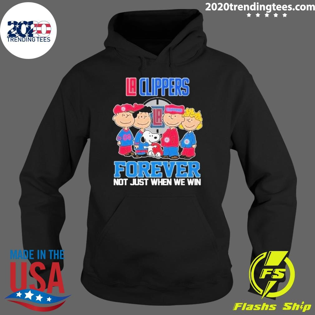 Top los Angeles Clippers Forever Not Just When We Win - Adult & Kids T-Shirts, Sweatshirts & Hoodies apparel design preview 2