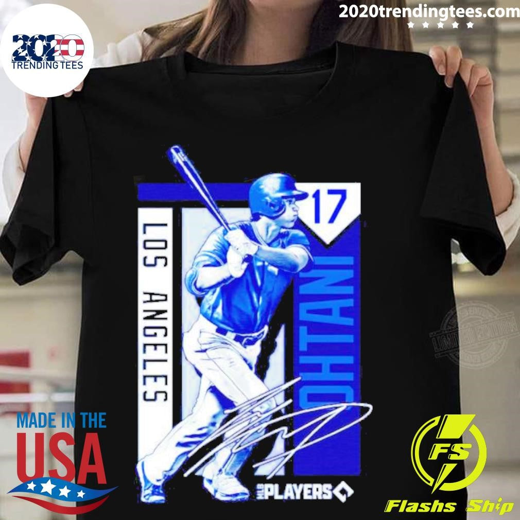 Top los Angeles Dodgers Shohei Ohtani Hit The Ball - Adult & Kids T-Shirts, Sweatshirts & Hoodies apparel design preview 1