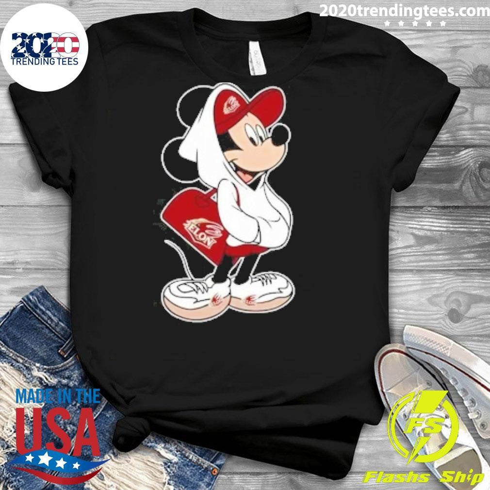 Top nCAA Elon Phoenix X Disney Mickey Mouse - Adult & Kids T-Shirts, Sweatshirts & Hoodies apparel design preview 3