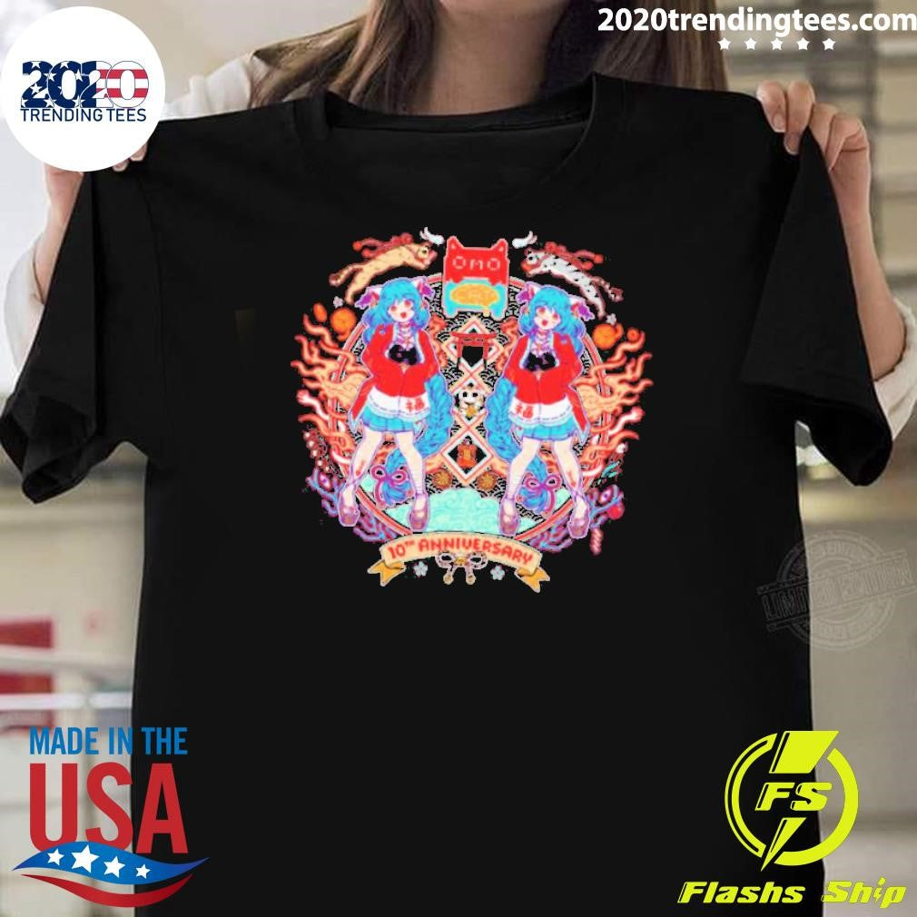 Top omocat 10th Anniversary - Adult & Kids T-Shirts, Sweatshirts & Hoodies apparel design preview 1