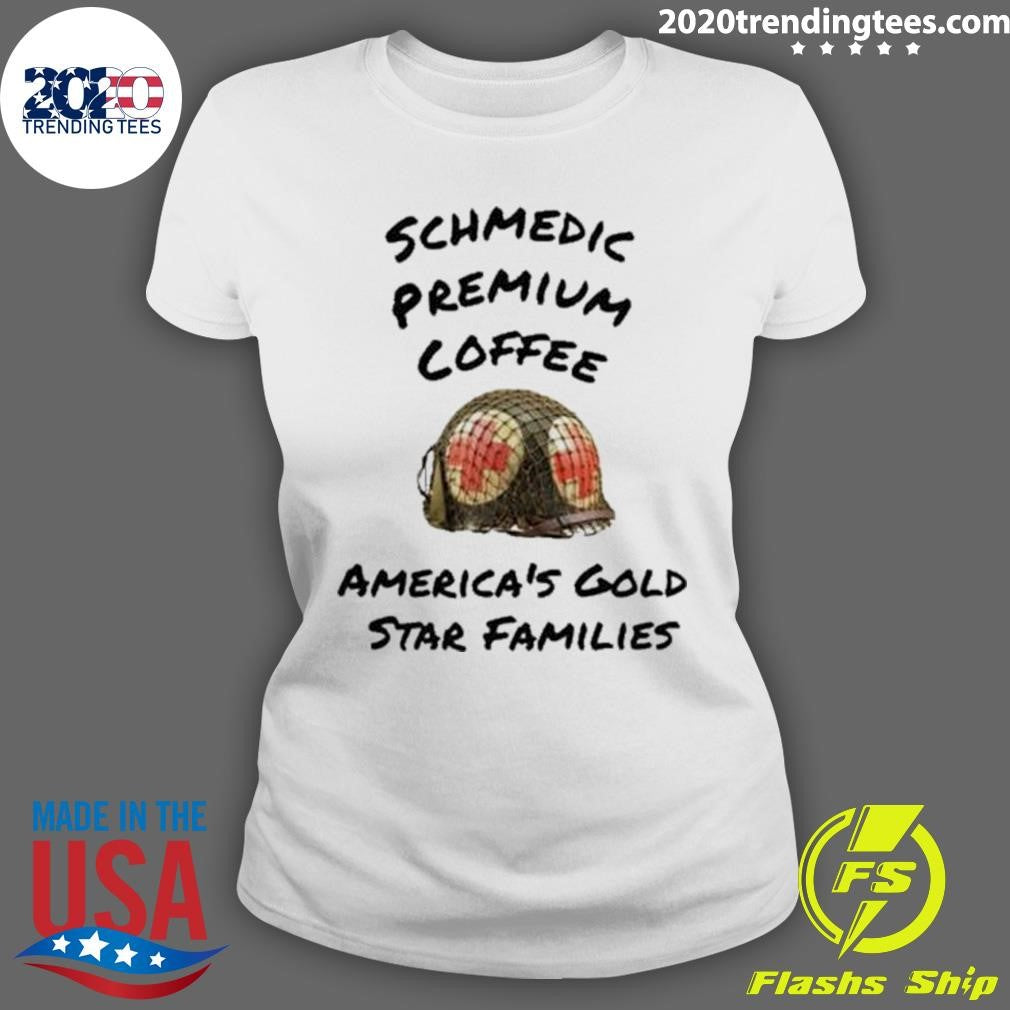 Top schmedic Premium Coffee America's Gold Star - Adult & Kids T-Shirts, Sweatshirts & Hoodies apparel design preview 3