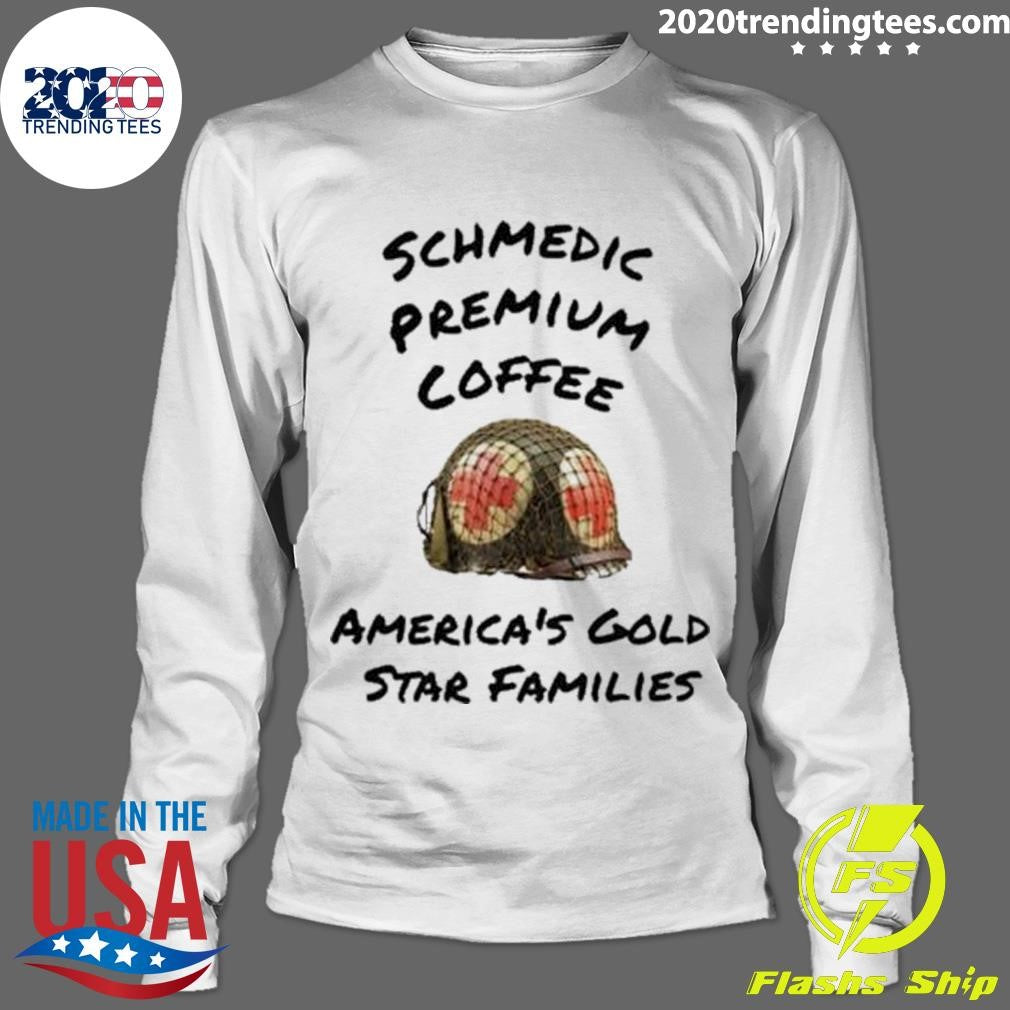 Top schmedic Premium Coffee America's Gold Star - Adult & Kids T-Shirts, Sweatshirts & Hoodies apparel design preview 4
